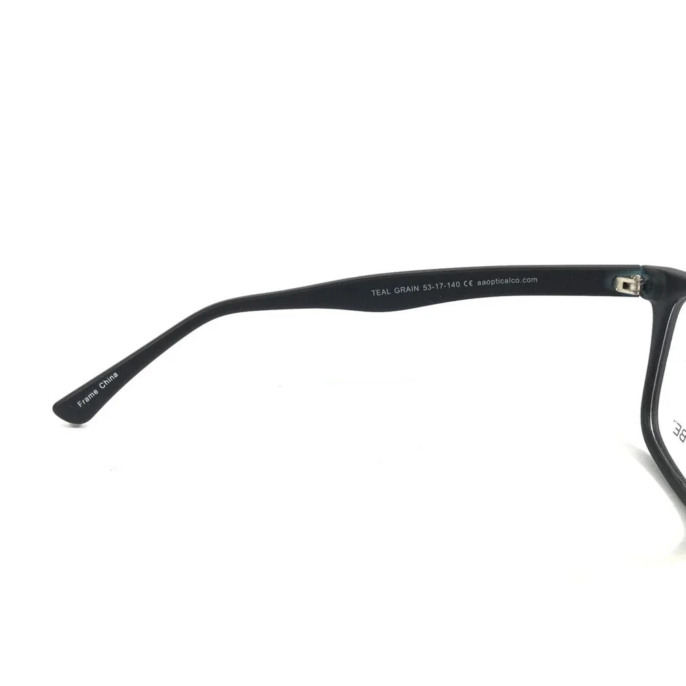 New Globe Eyeglasses Frames L4072-P TEAL GRAIN Rectangle Full Rim 53-17-140
